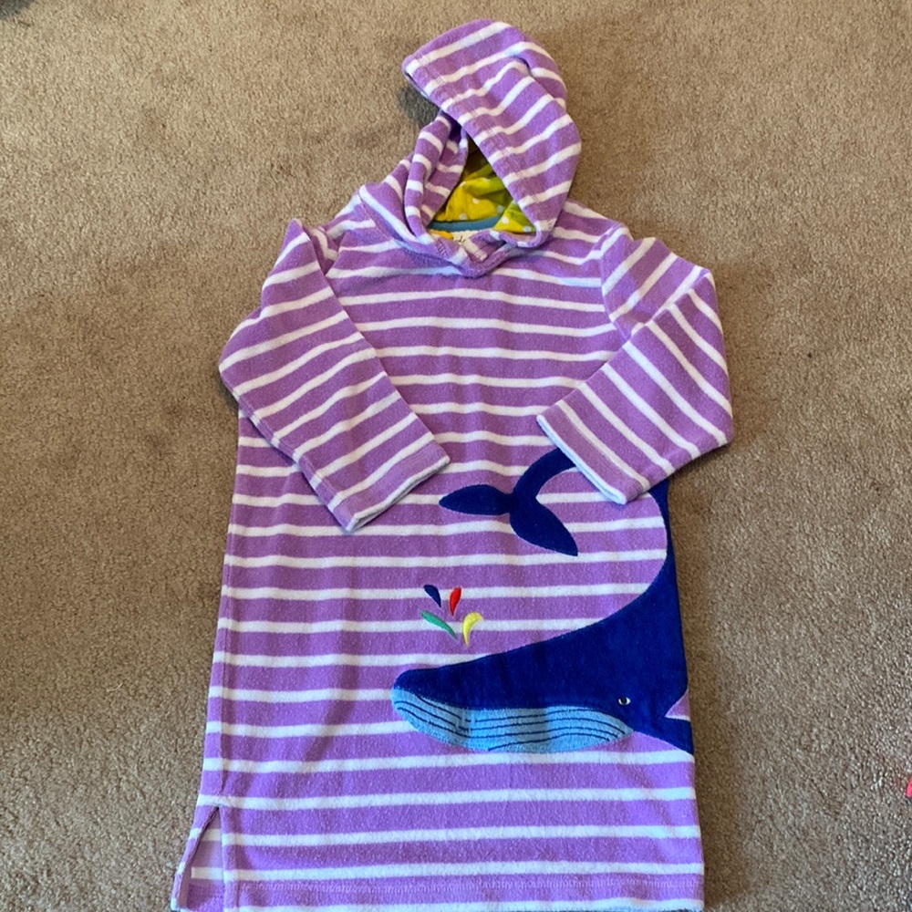 3-4Y Mini Boden Towelling Beach Dress